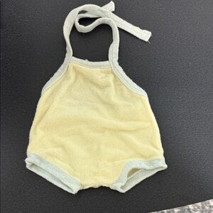 Yellow and Green Baby Romper 80’s